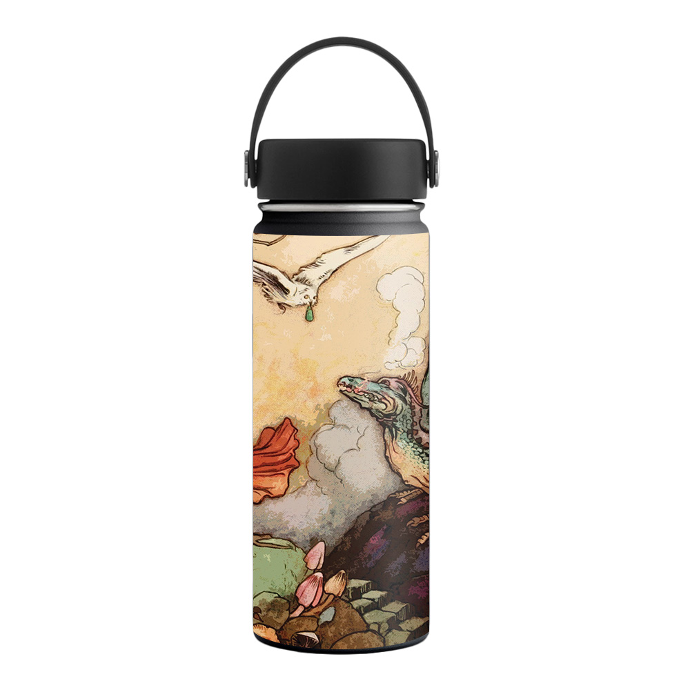 Picture of MightySkins HFWI18-Tale Of A Dragon Skin for Hydro Flask 18 oz Wide Mouth - Tale of A Dragon