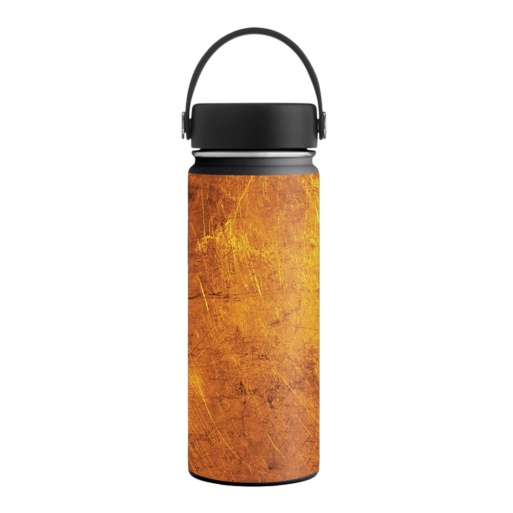 Picture of MightySkins HFWI18-Textured Gold Skin for Hydro Flask 18 oz Wide Mouth - Textured Gold