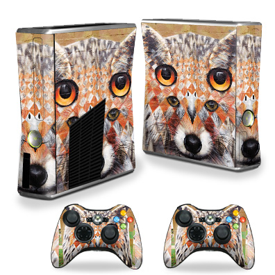 XBOX360S-Fox Owl Eyes Skin for Xbox 360 S Console - Fox Owl Eyes -  MightySkins