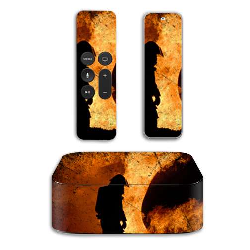Picture of MightySkins APTV4-Fire Fighter Skin for Apple TV 4th Gen 2015 Wrap Cover Sticker - Fire Fighter
