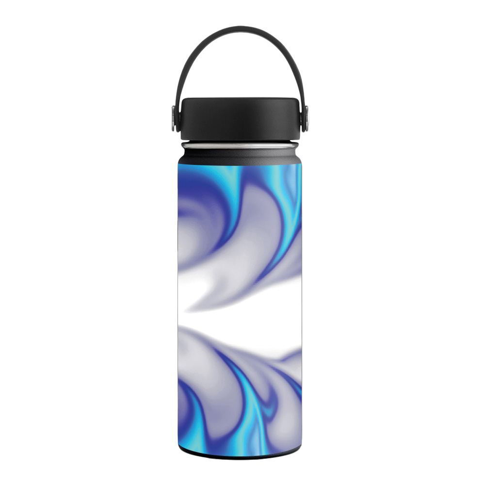 Picture of MightySkins HFWI18-Blue Fire Skin for Hydro Flask 18 oz Wide Mouth - Blue Fire