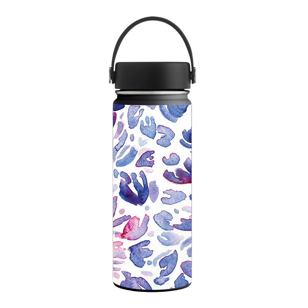Picture of MightySkins HFWI18-Blue Petals Skin for Hydro Flask 18 oz Wide Mouth - Blue Petals