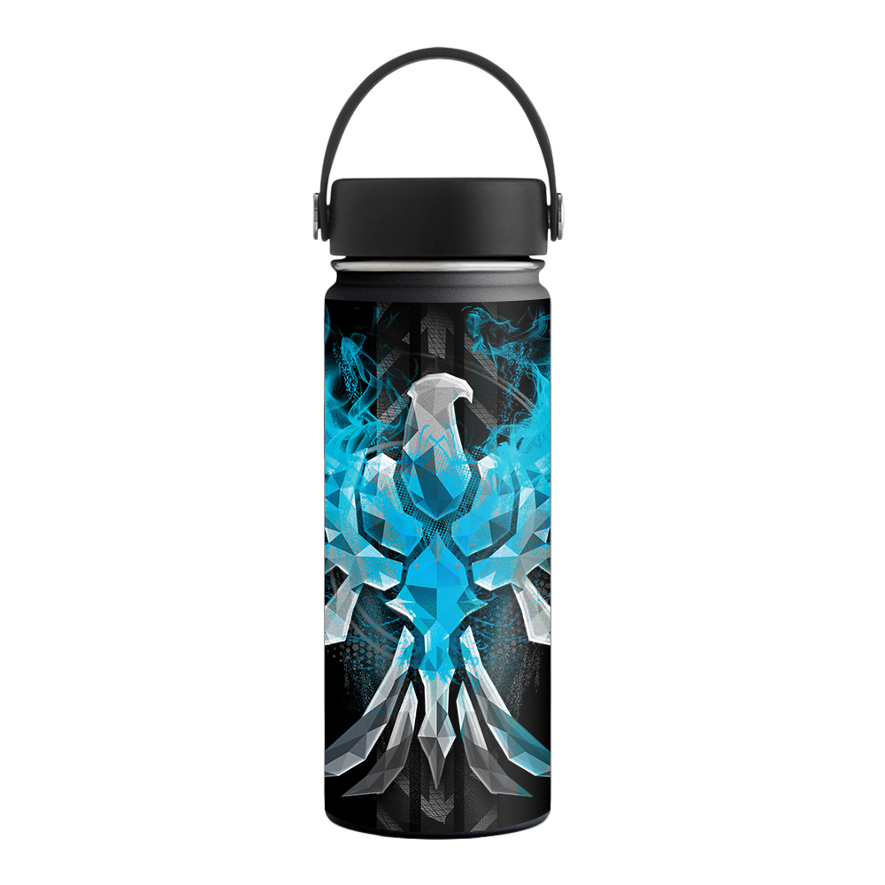 Picture of MightySkins HFWI18-Blue Reborn Skin for Hydro Flask 18 oz Wide Mouth - Blue Reborn