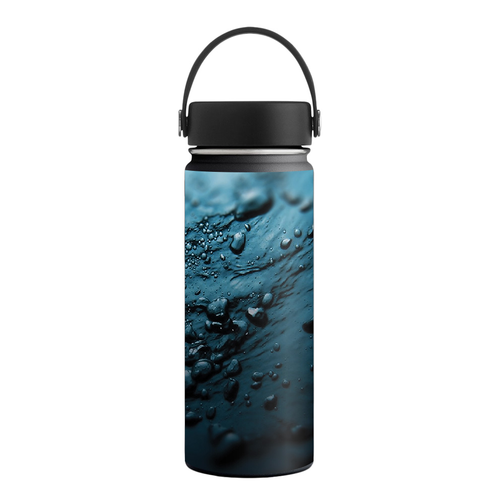 Picture of MightySkins HFWI18-Blue Storm Skin for Hydro Flask 18 oz Wide Mouth - Blue Storm