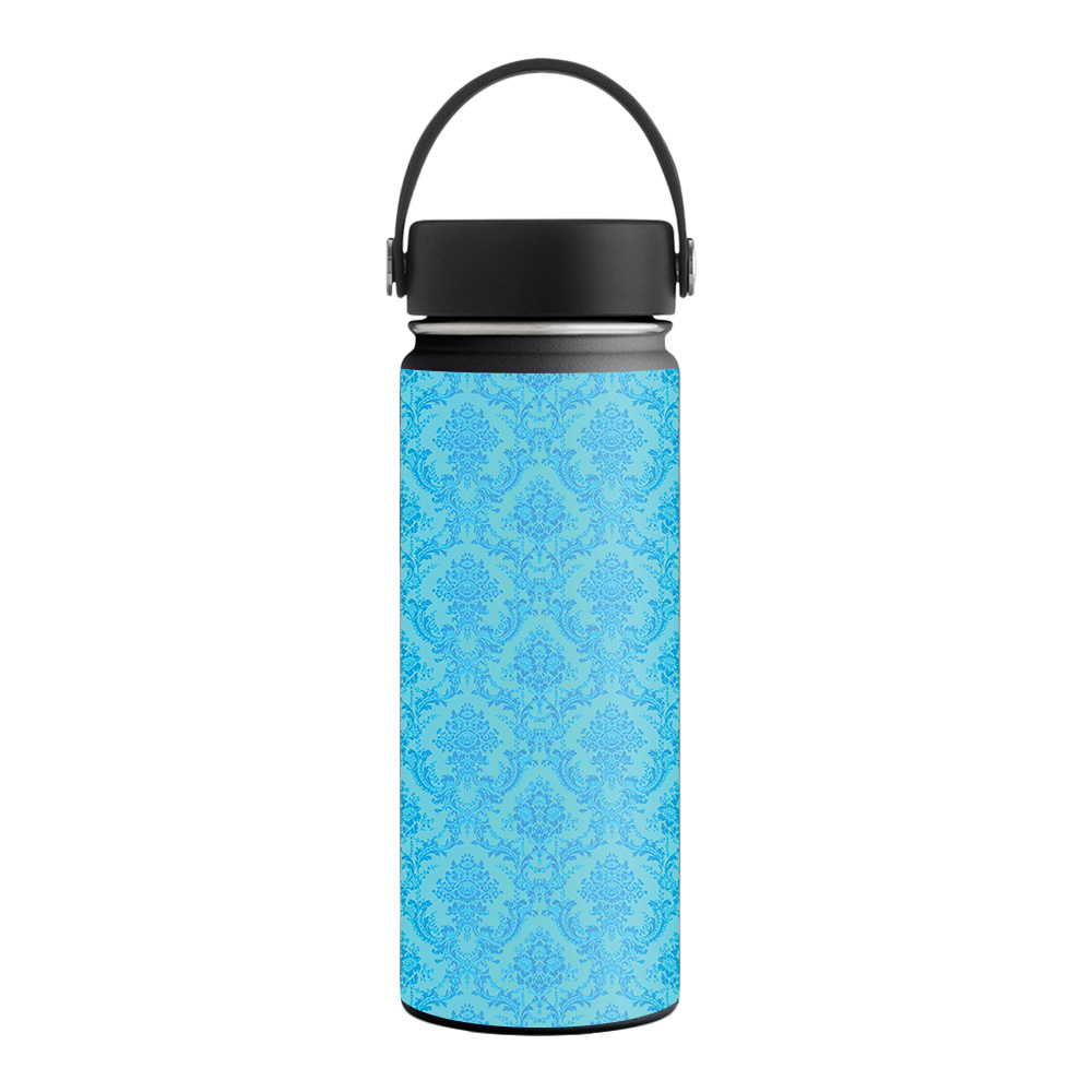 Picture of MightySkins HFWI18-Blue Vintage Skin for Hydro Flask 18 oz Wide Mouth - Blue Vintage