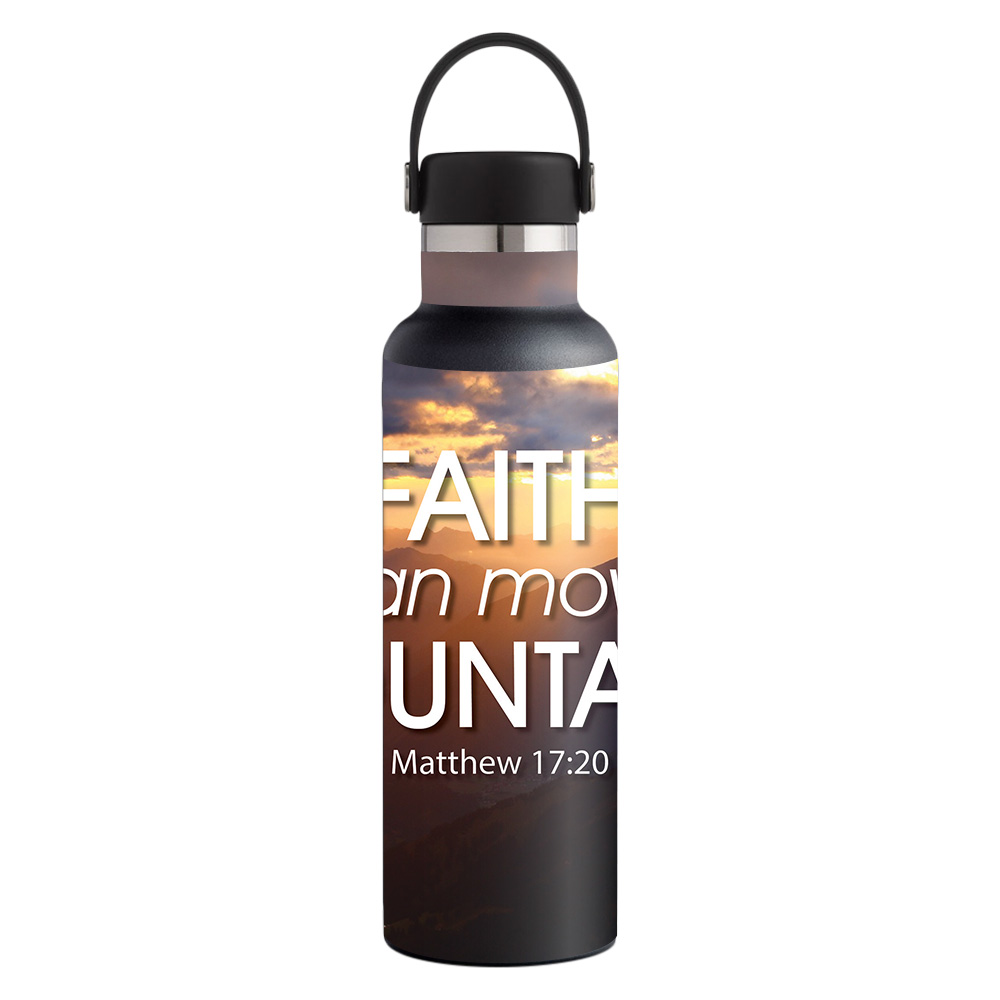 Picture of MightySkins HFST21-Move Mountains Skin for Hydro Flask 21 oz Standard Mouth - Move Mountains