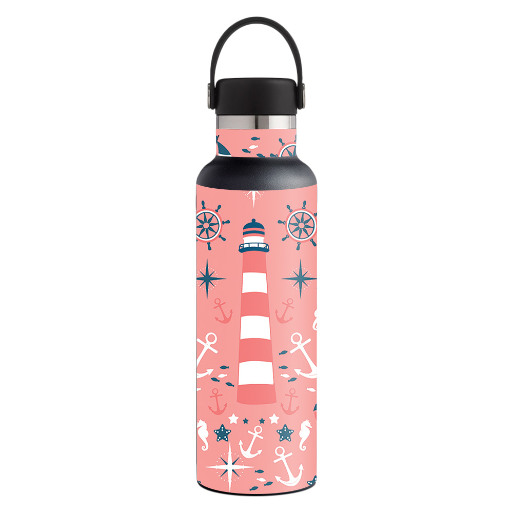 Picture of MightySkins HFST21-Nautical Dream Skin for Hydro Flask 21 oz Standard Mouth - Nautical Dream