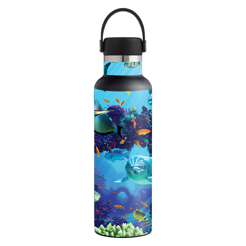Picture of MightySkins HFST21-Ocean Friends Skin for Hydro Flask 21 oz Standard Mouth - Ocean Friends