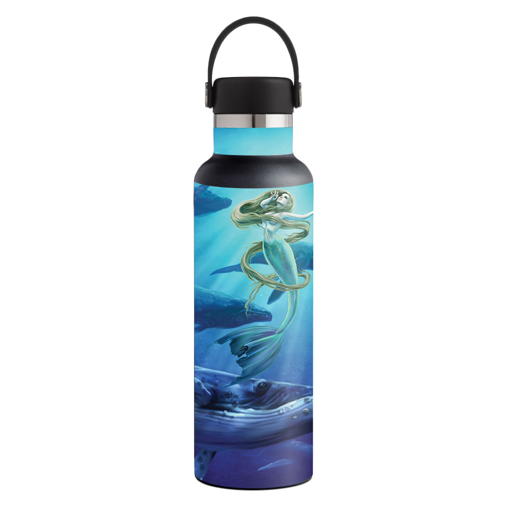 Picture of MightySkins HFST21-Ocean Song Skin for Hydro Flask 21 oz Standard Mouth - Ocean Song
