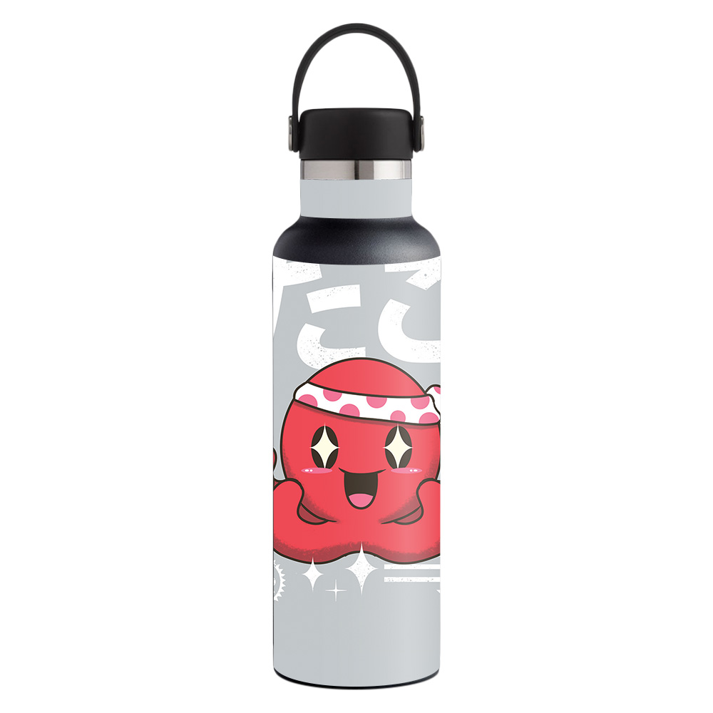 Picture of MightySkins HFST21-Octopus Kawaii Skin for Hydro Flask 21 oz Standard Mouth - Octopus Kawaii