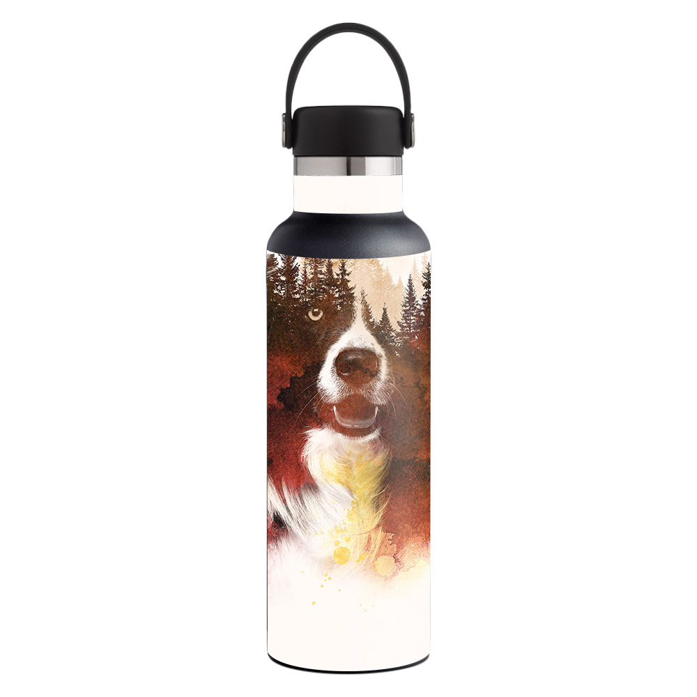 Picture of MightySkins HFST21-One Forest Night Skin for Hydro Flask 21 oz Standard Mouth - One Forest Night