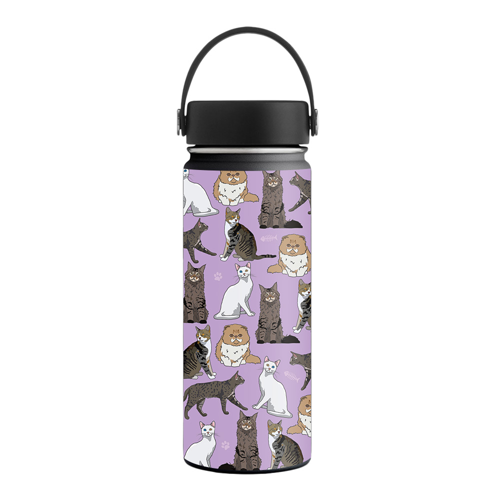 Picture of MightySkins HFWI18-Cat Chaos Skin for Hydro Flask 18 oz Wide Mouth - Cat Chaos