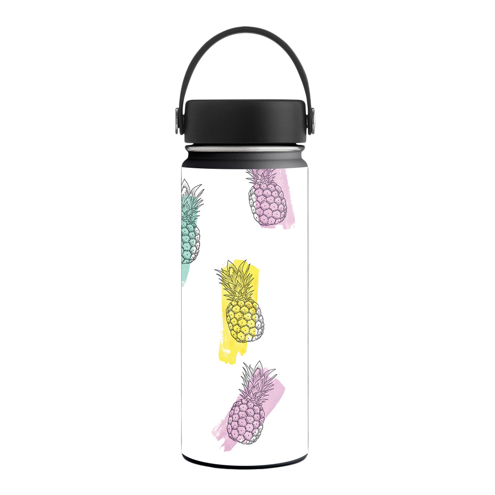 Picture of MightySkins HFWI18-Funky Pineapples Skin for Hydro Flask 18 oz Wide Mouth - Funky Pineapples