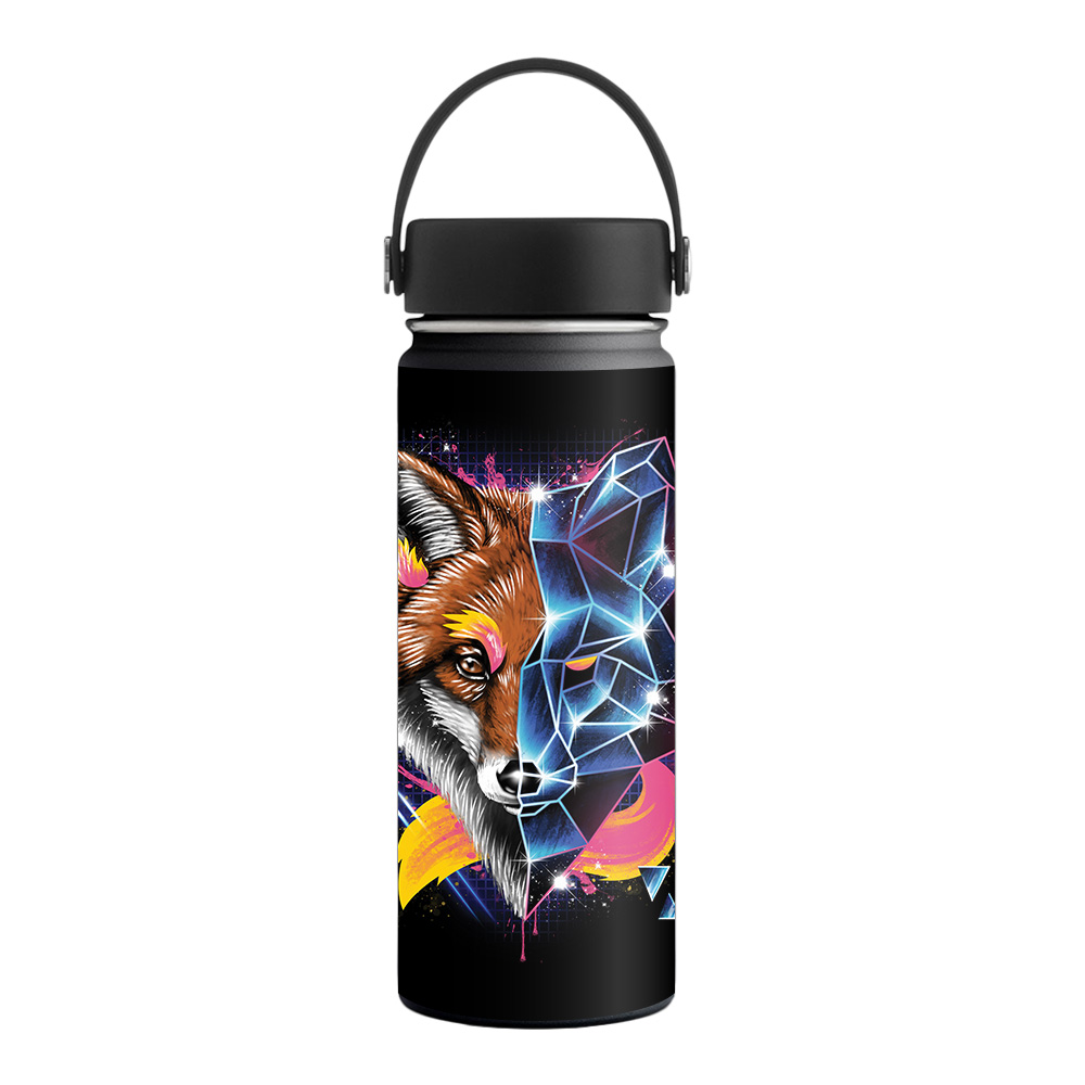 Picture of MightySkins HFWI18-Futuristic Fox Skin for Hydro Flask 18 oz Wide Mouth - Futuristic Fox