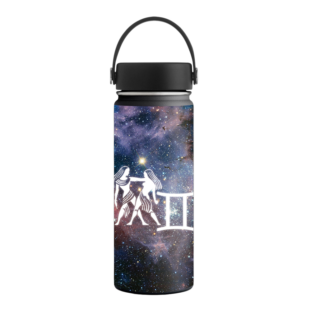 Picture of MightySkins HFWI18-Gemini Skin for Hydro Flask 18 oz Wide Mouth - Gemini