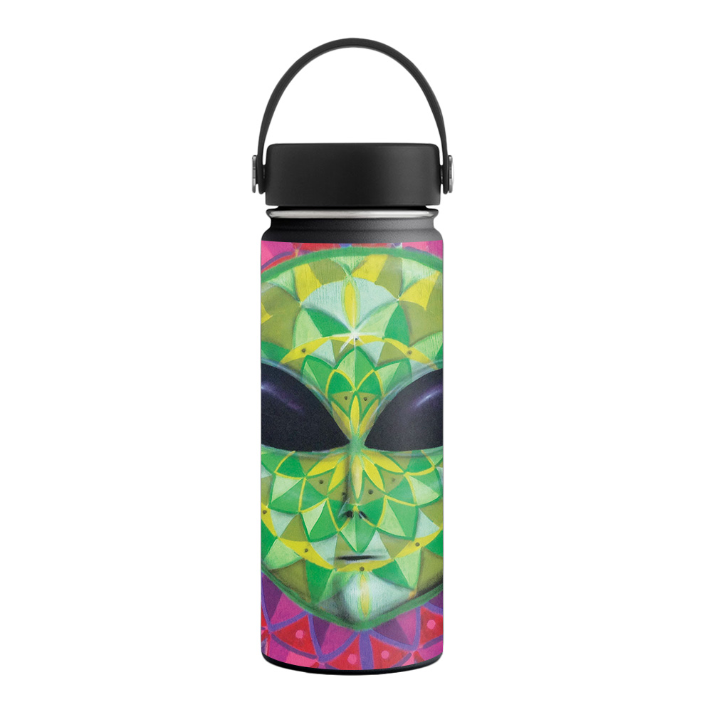 Picture of MightySkins HFWI18-Geometric Alien Skin for Hydro Flask 18 oz Wide Mouth - Geometric Alien