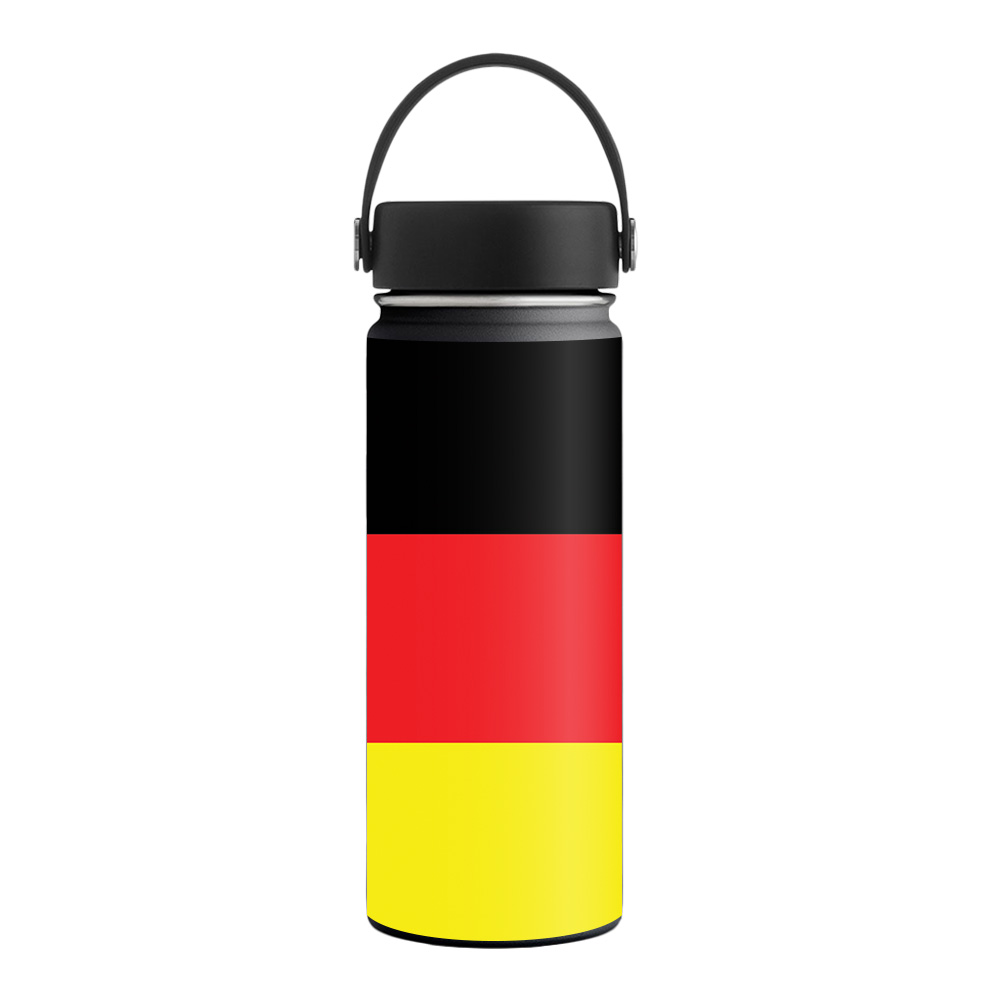 Picture of MightySkins HFWI18-German Flag Skin for Hydro Flask 18 oz Wide Mouth - German Flag