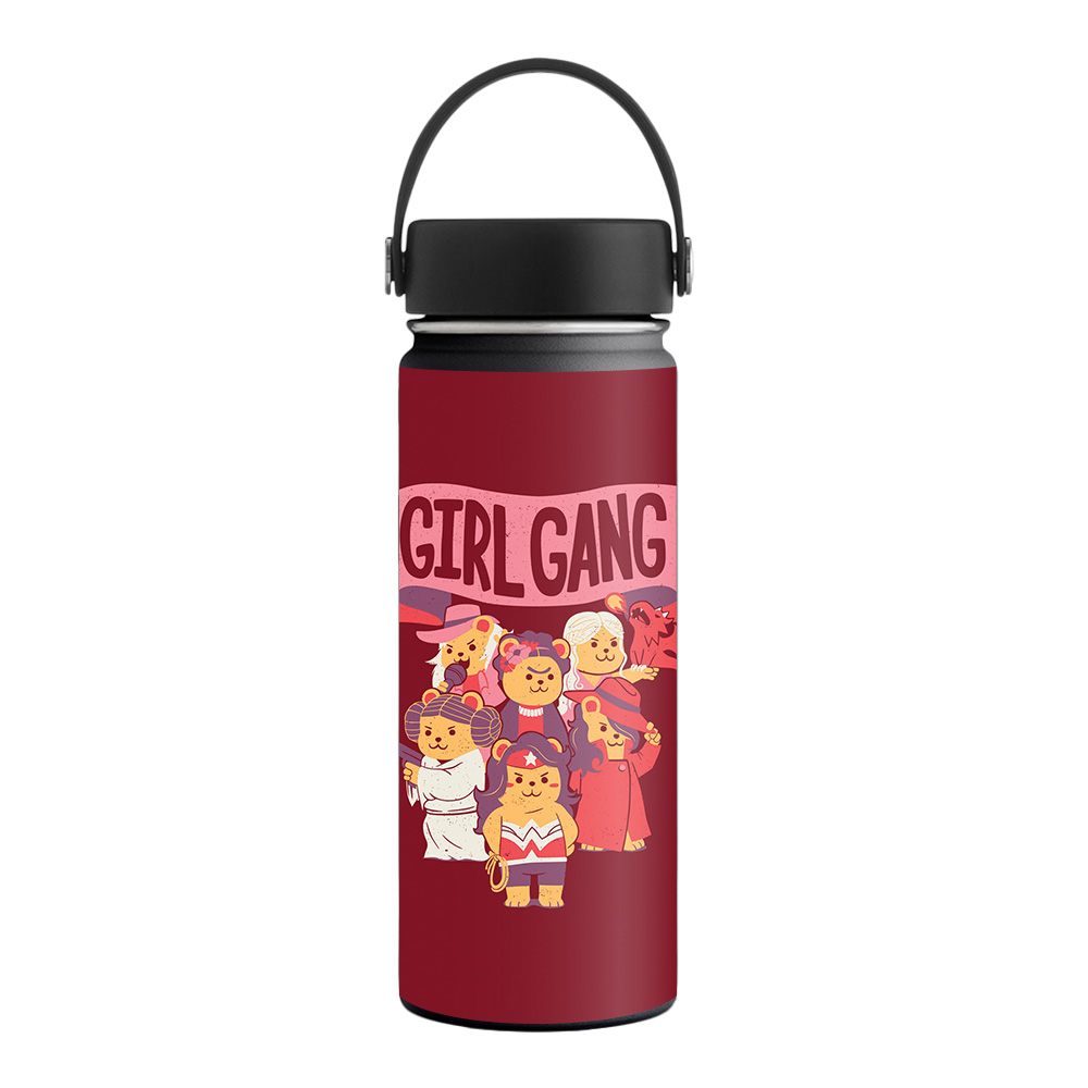 Picture of MightySkins HFWI18-Girl Gang Skin for Hydro Flask 18 oz Wide Mouth - Girl Gang