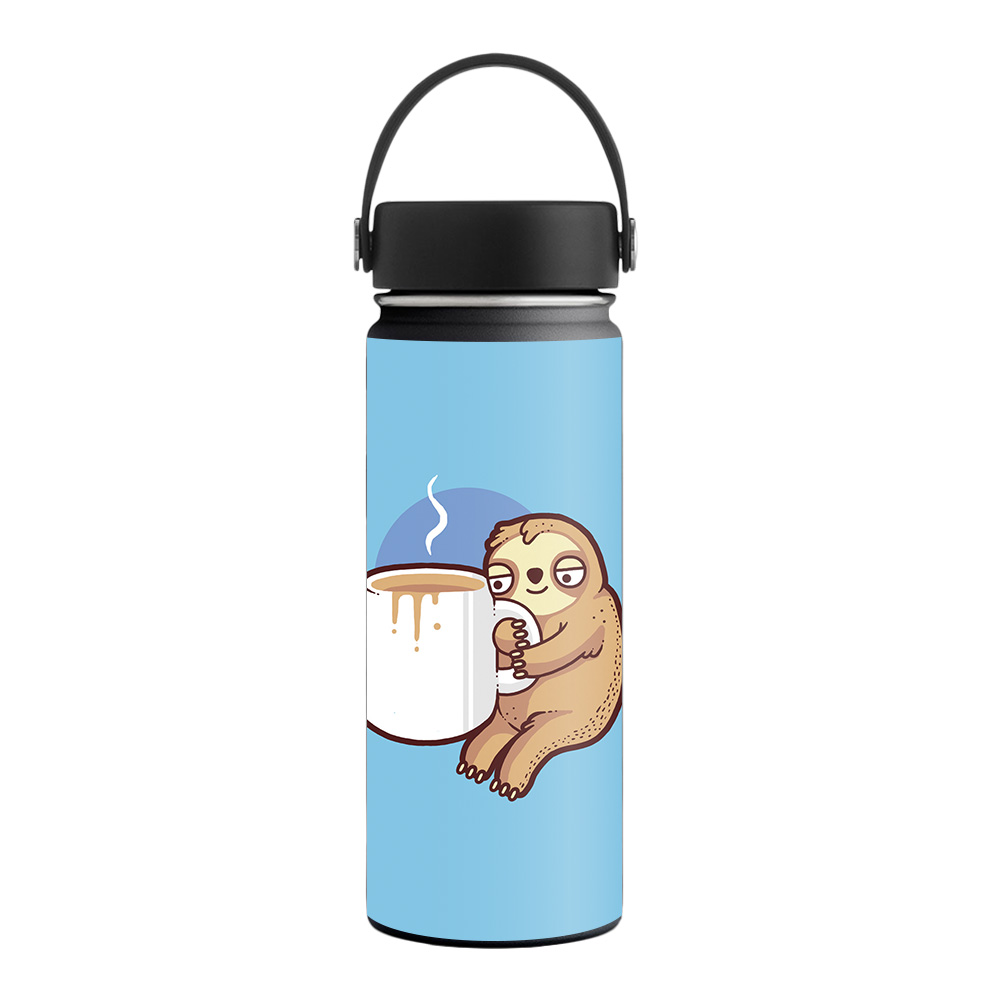 Picture of MightySkins HFWI18-Good Morning Sloth Skin for Hydro Flask 18 oz Wide Mouth - Good Morning Sloth