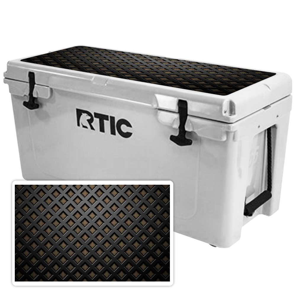 RT65LID1-Black Wall Skin for Rtic 65 Cooler Lid 2017 Model - Black Wall -  MightySkins