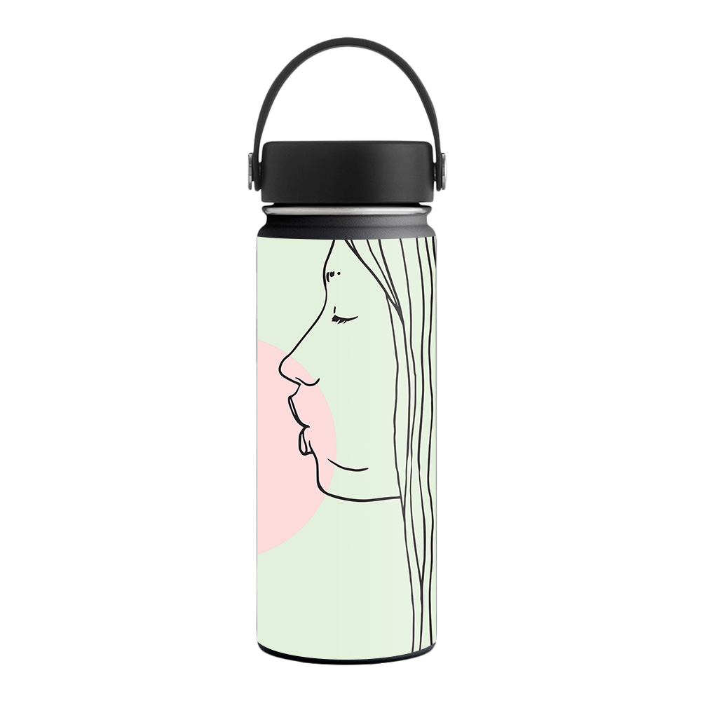 Picture of MightySkins HFWI18-Pink Bubble Gum Skin for Hydro Flask 18 oz Wide Mouth - Pink Bubble Gum