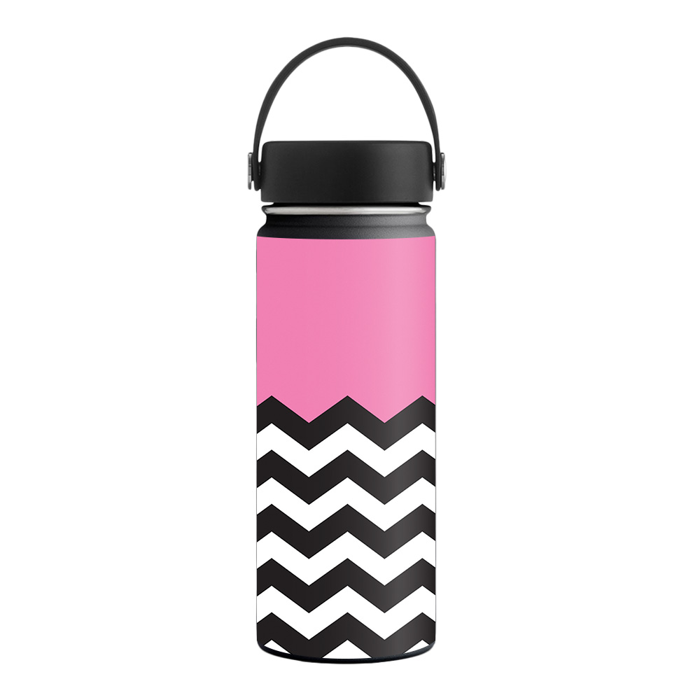 Picture of MightySkins HFWI18-Pink Chevron Skin for Hydro Flask 18 oz Wide Mouth - Pink Chevron
