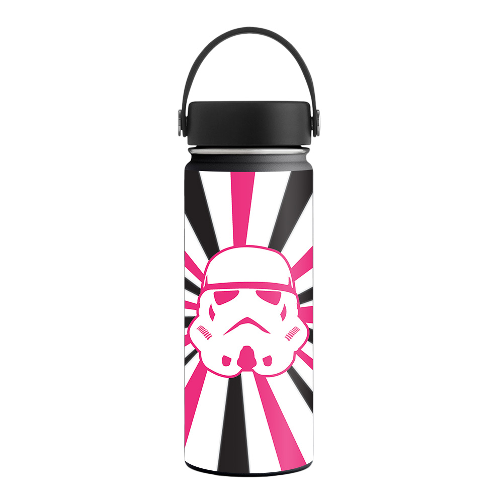 Picture of MightySkins HFWI18-Pink Star Rays Skin for Hydro Flask 18 oz Wide Mouth - Pink Star Rays