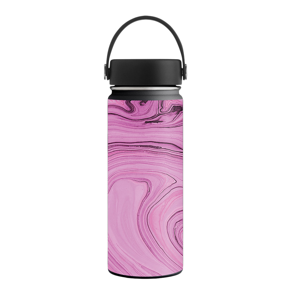 Picture of MightySkins HFWI18-Pink Thai Marble Skin for Hydro Flask 18 oz Wide Mouth - Pink Thai Marble