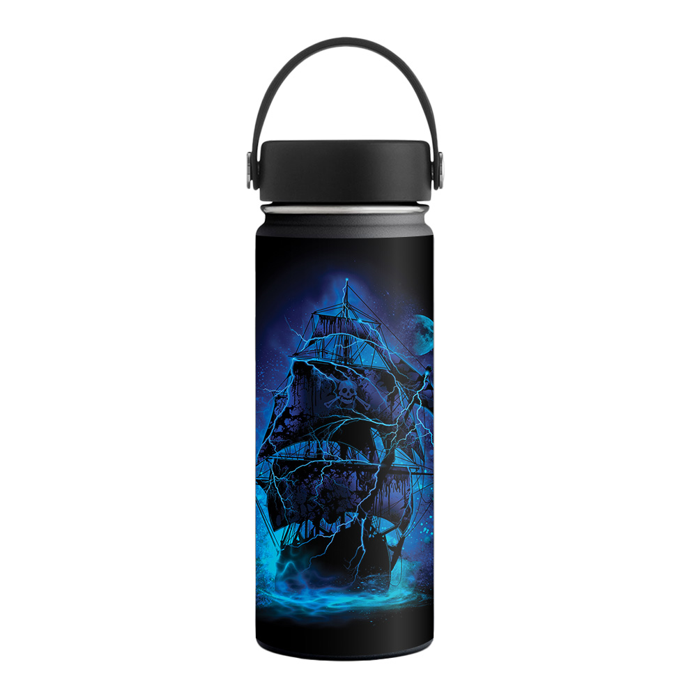 Picture of MightySkins HFWI18-Pirate Storm Skin for Hydro Flask 18 oz Wide Mouth - Pirate Storm
