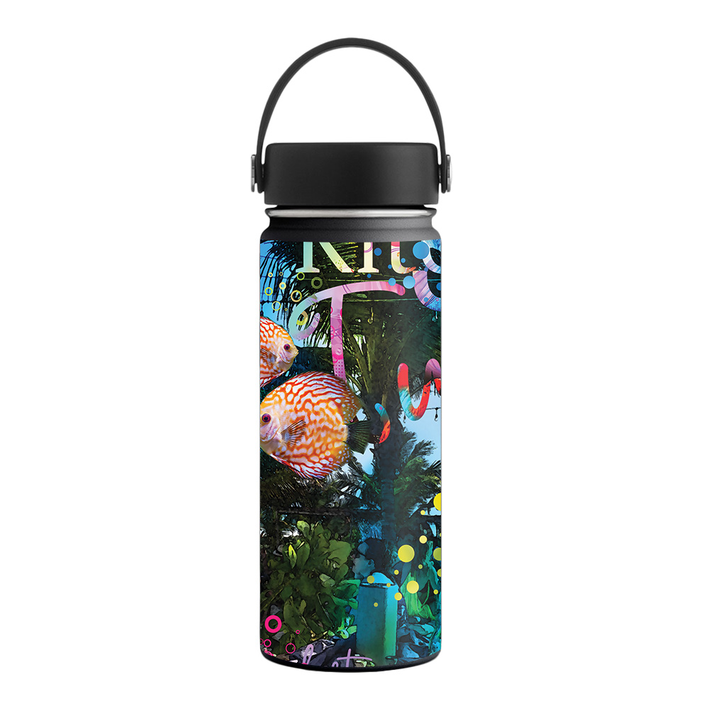 Picture of MightySkins HFWI18-Psychedelic Vacation Skin for Hydro Flask 18 oz Wide Mouth - Psychedelic Vacation