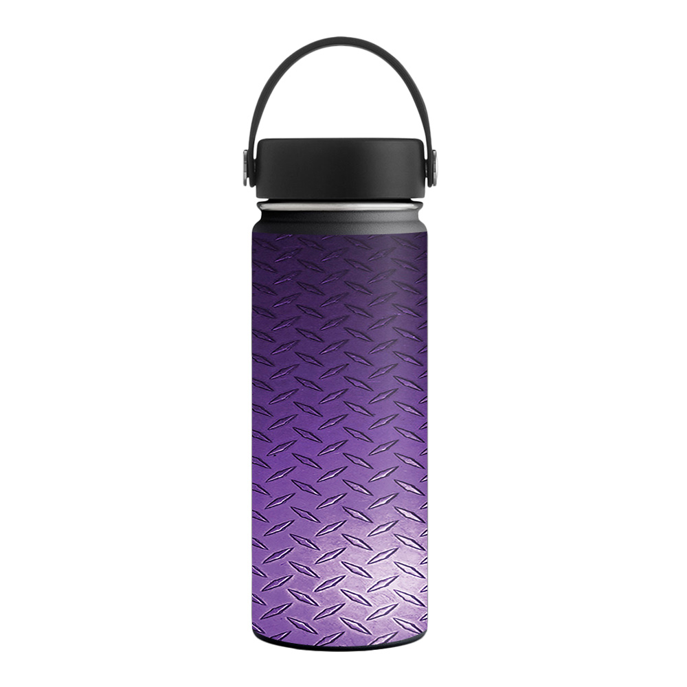 Picture of MightySkins HFWI18-Purple Diamond Plate Skin for Hydro Flask 18 oz Wide Mouth - Purple Diamond Plate