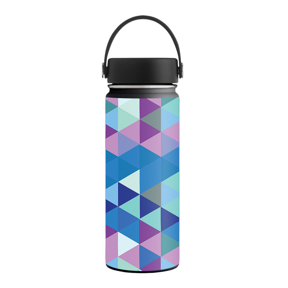 Picture of MightySkins HFWI18-Purple Kaleidoscope Skin for Hydro Flask 18 oz Wide Mouth - Purple Kaleidoscope