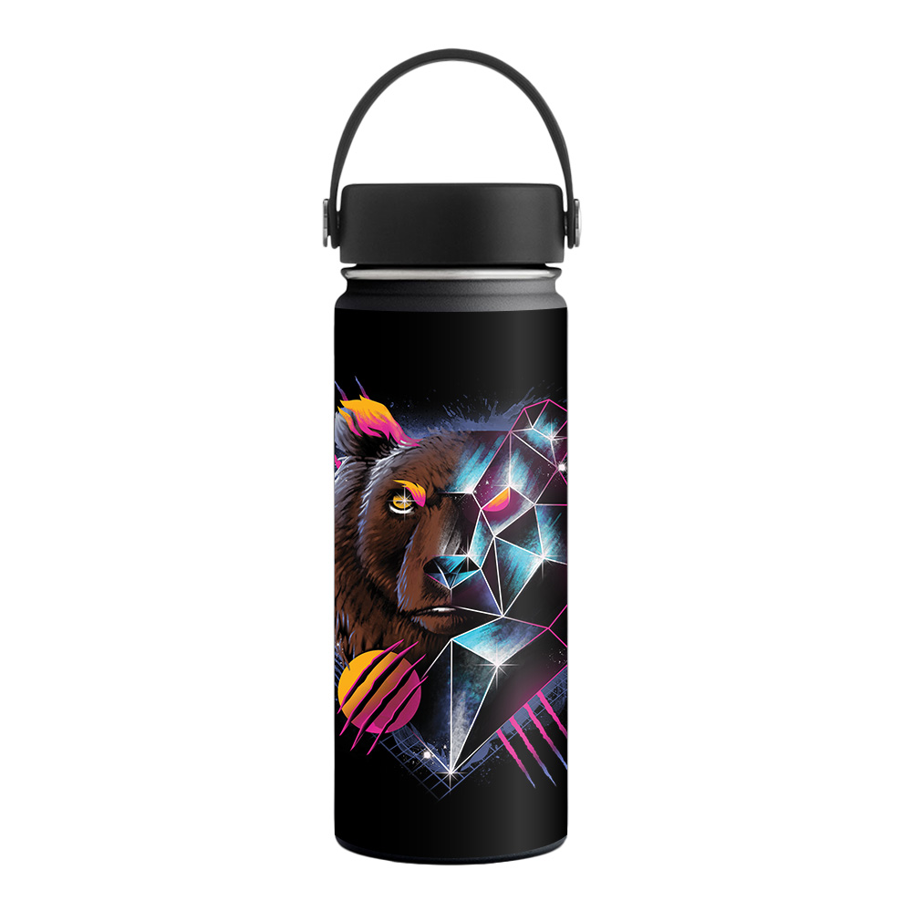 Picture of MightySkins HFWI18-Rad Bear Skin for Hydro Flask 18 oz Wide Mouth - Rad Bear