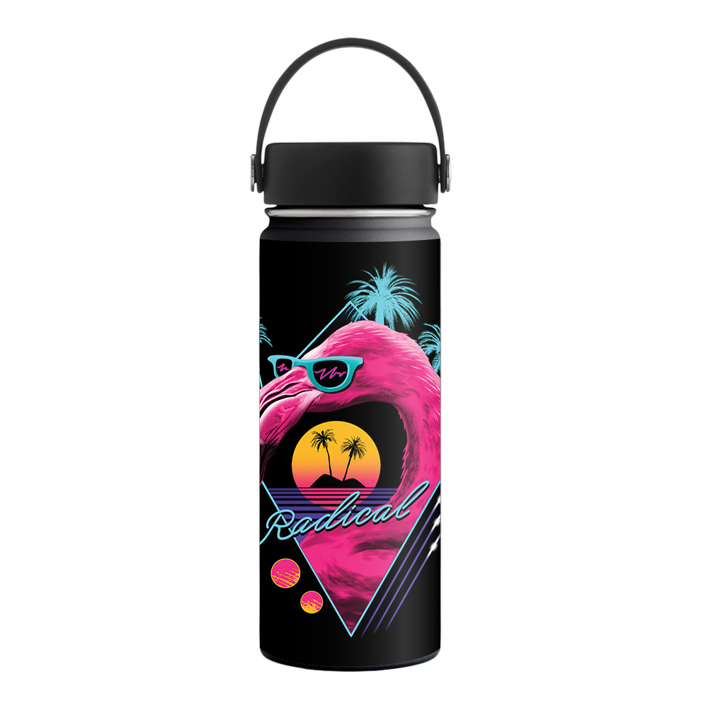 Picture of MightySkins HFWI18-Radical Flamingo Skin for Hydro Flask 18 oz Wide Mouth - Radical Flamingo