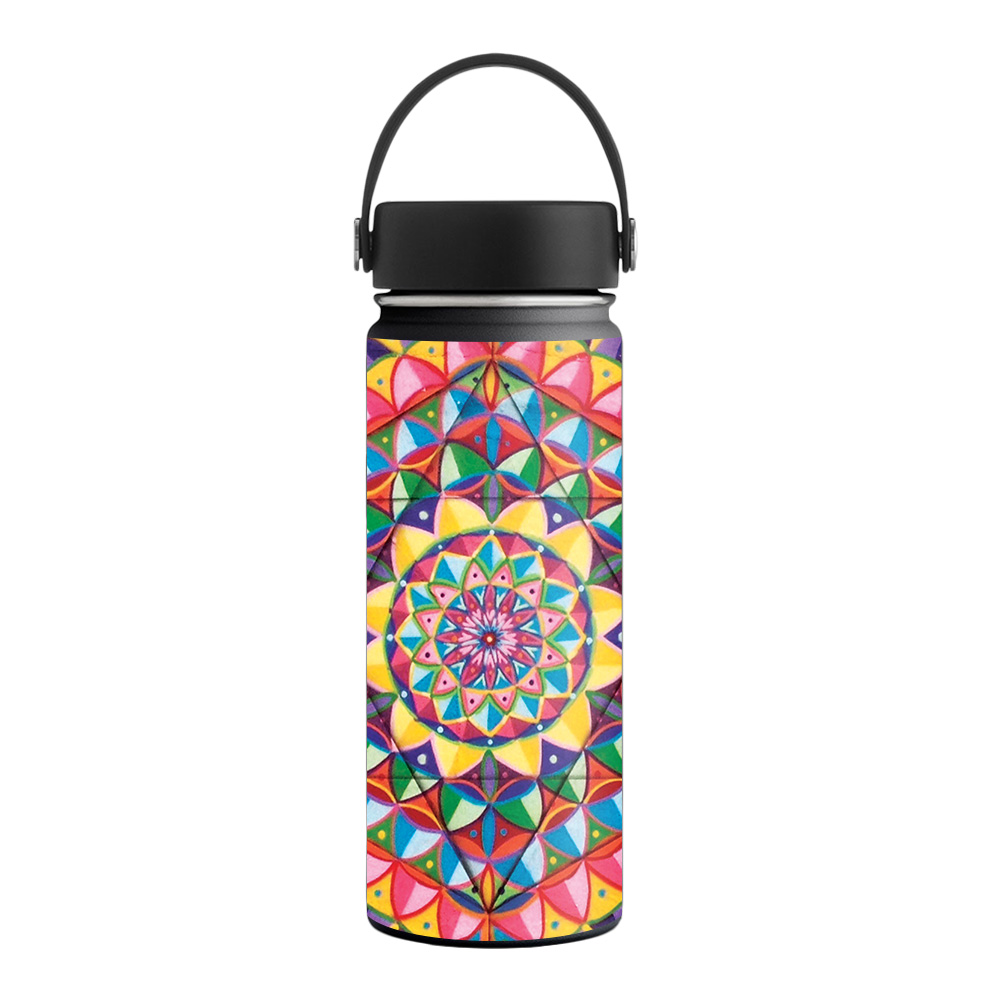 Picture of MightySkins HFWI18-Rainbow Kaleidoscope Skin for Hydro Flask 18 oz Wide Mouth - Rainbow Kaleidoscope