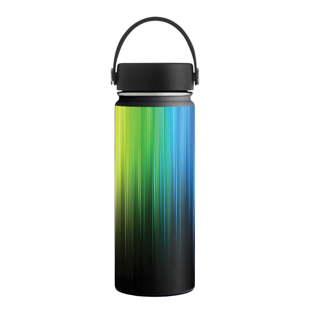 Picture of MightySkins HFWI18-Rainbow Streaks Skin for Hydro Flask 18 oz Wide Mouth - Rainbow Streaks