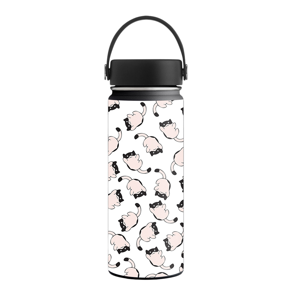 Picture of MightySkins HFWI18-Raining Cats Skin for Hydro Flask 18 oz Wide Mouth - Raining Cats
