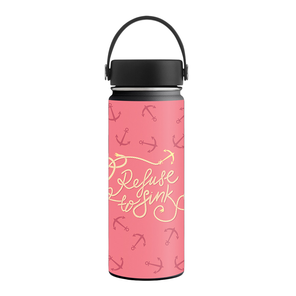 Picture of MightySkins HFWI18-Refuse To Sink Skin for Hydro Flask 18 oz Wide Mouth - Refuse to Sink