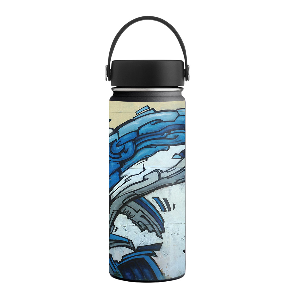 Picture of MightySkins HFWI18-Robo Shark Skin for Hydro Flask 18 oz Wide Mouth - Robo Shark