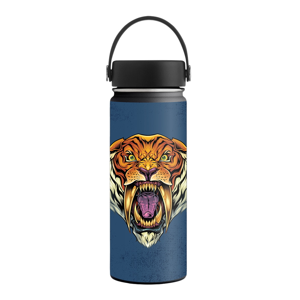 Picture of MightySkins HFWI18-Sabertooth Tiger Skin for Hydro Flask 18 oz Wide Mouth - Sabertooth Tiger