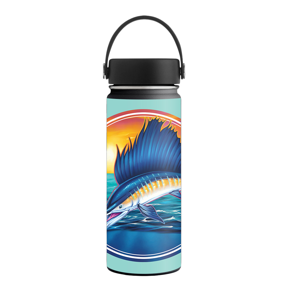 Picture of MightySkins HFWI18-Sailfish Skin for Hydro Flask 18 oz Wide Mouth - Sailfish