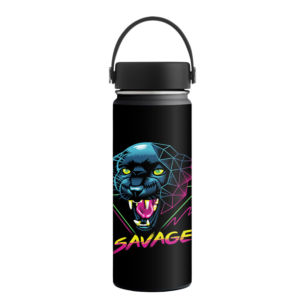 Picture of MightySkins HFWI18-Savage Panther Skin for Hydro Flask 18 oz Wide Mouth - Savage Panther