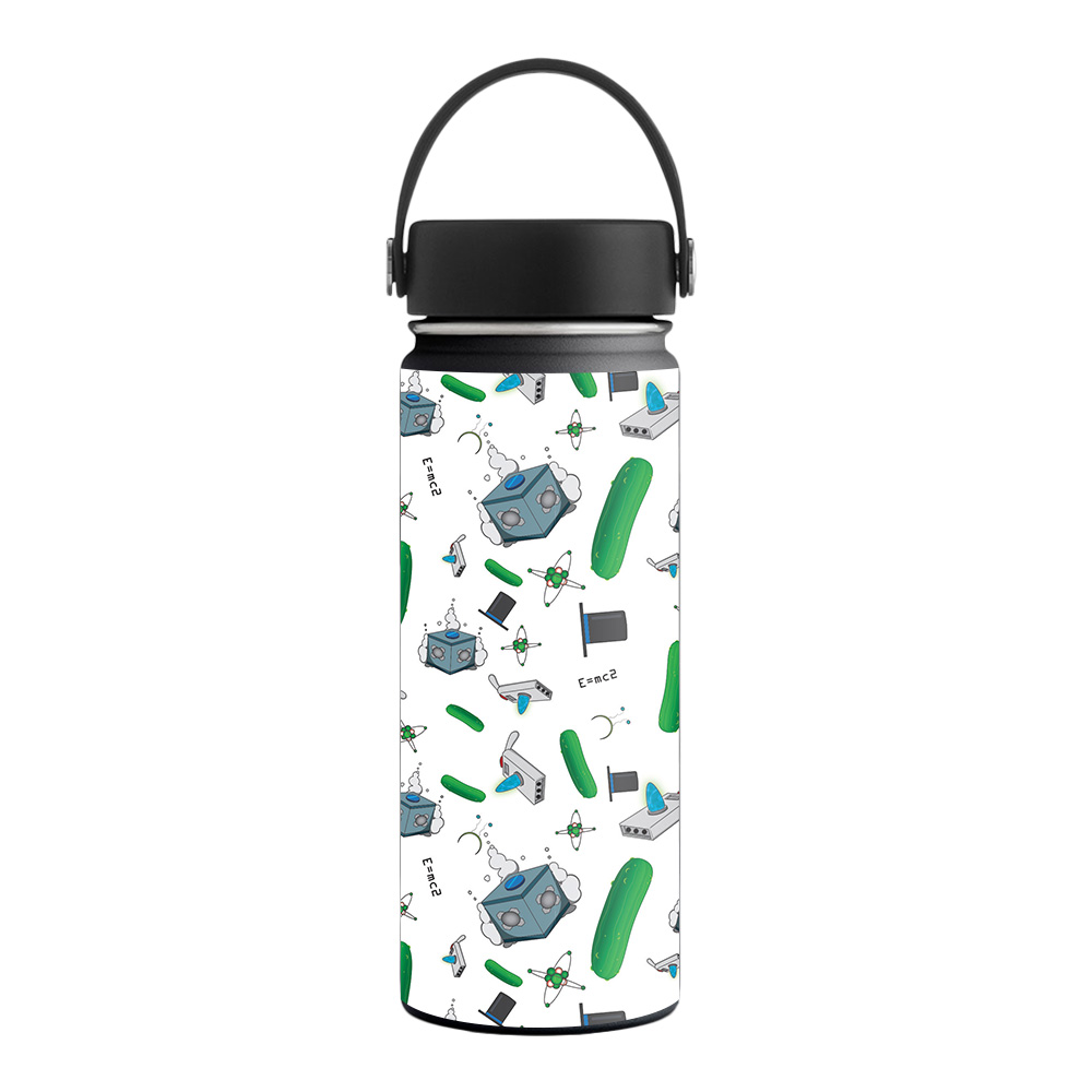 Picture of MightySkins HFWI18-Science Cartoon Skin for Hydro Flask 18 oz Wide Mouth - Science Cartoon