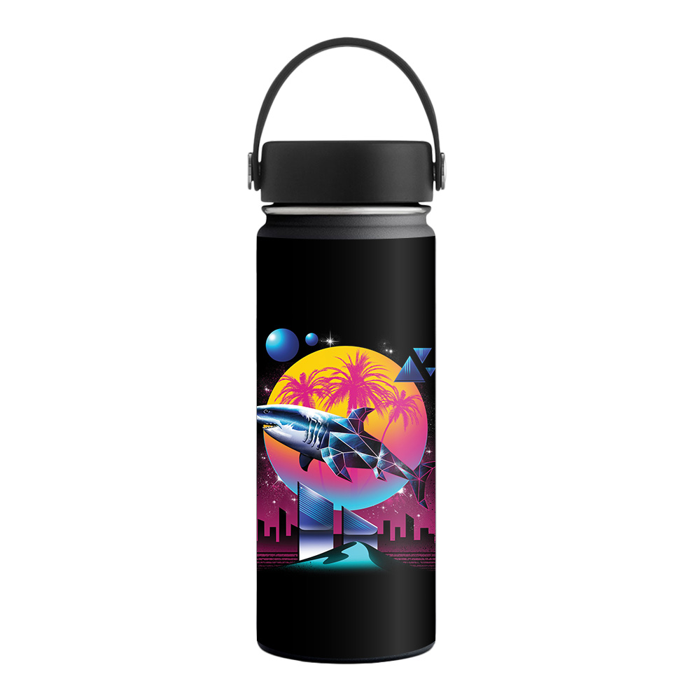 Picture of MightySkins HFWI18-Sharp Shark Skin for Hydro Flask 18 oz Wide Mouth - Sharp Shark