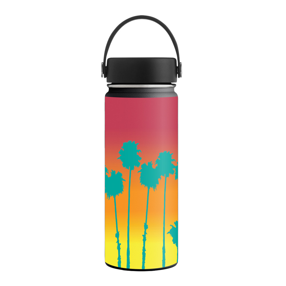 Picture of MightySkins HFWI18-Sherbet Palms Skin for Hydro Flask 18 oz Wide Mouth - Sherbet Palms