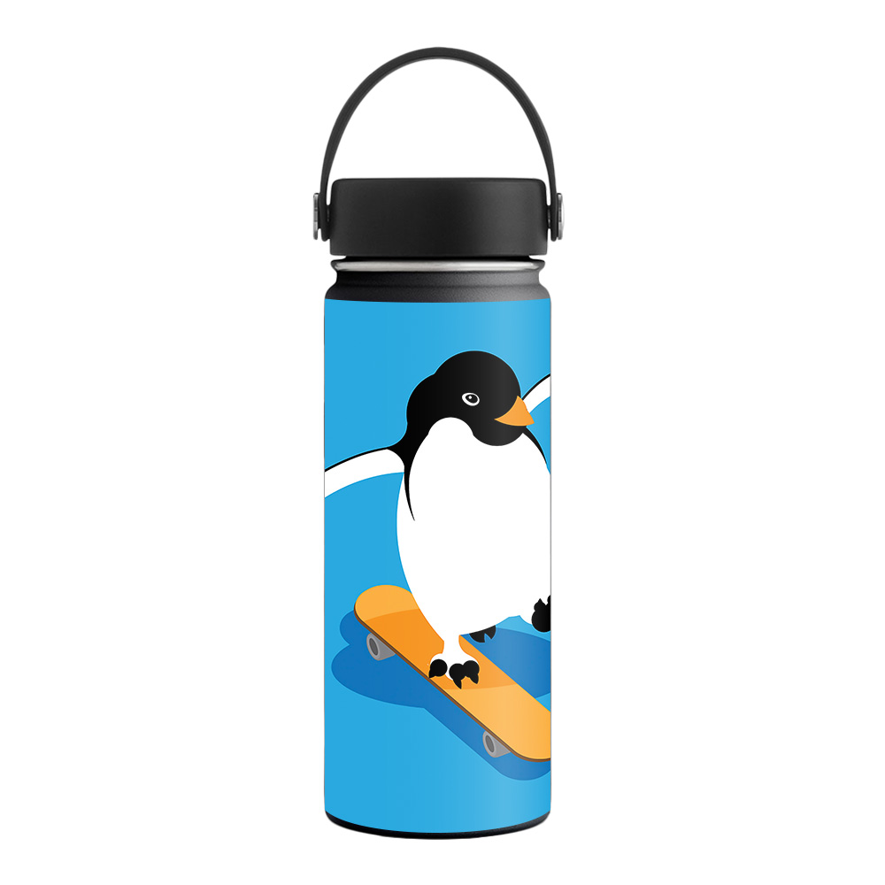 Picture of MightySkins HFWI18-Skater Penguin Skin for Hydro Flask 18 oz Wide Mouth - Skater Penguin
