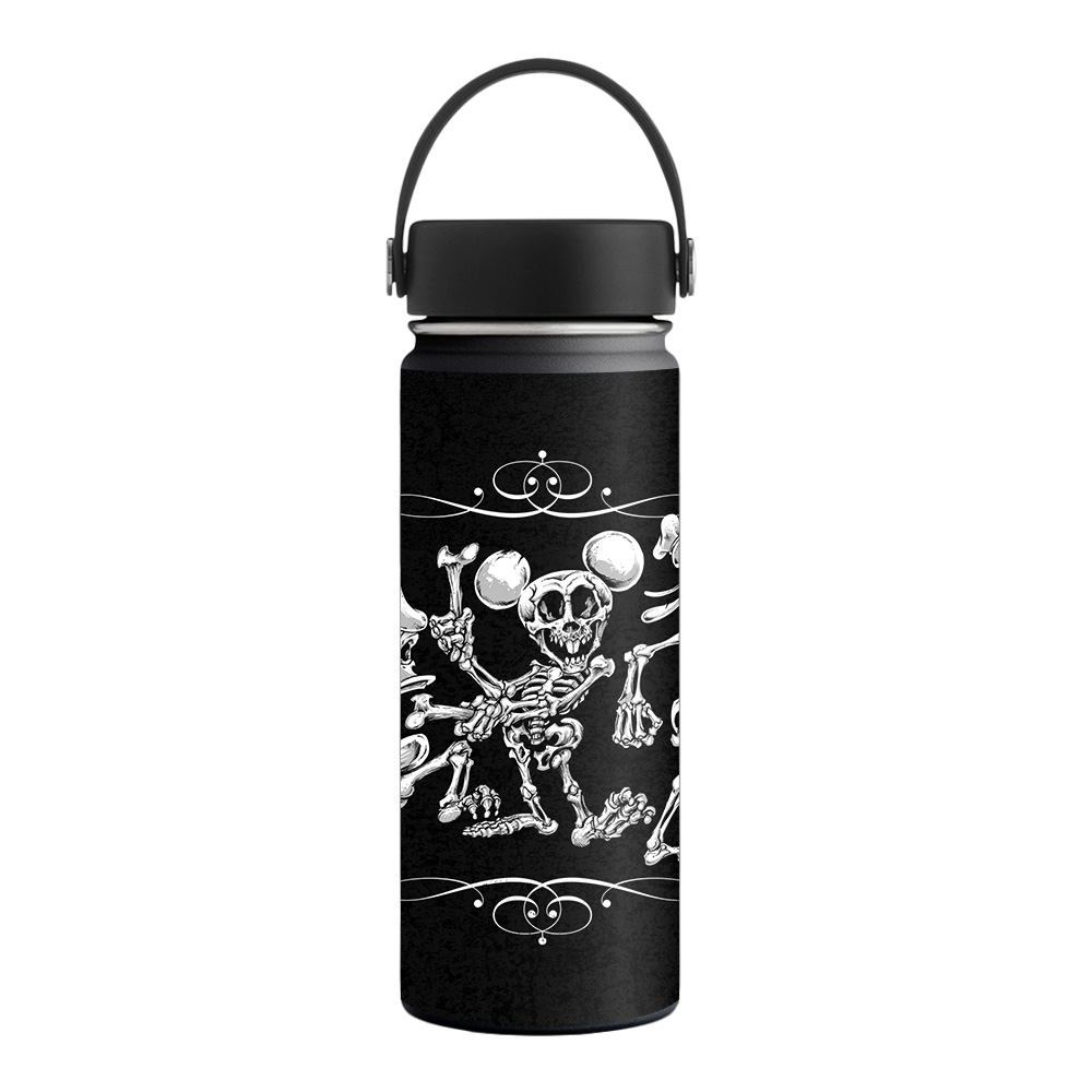 Picture of MightySkins HFWI18-Skeleton Characters Skin for Hydro Flask 18 oz Wide Mouth - Skeleton Characters