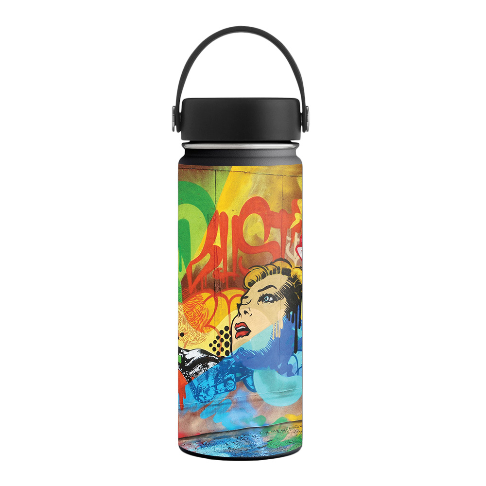 Picture of MightySkins HFWI18-Skeleton Takeover Skin for Hydro Flask 18 oz Wide Mouth - Skeleton Takeover