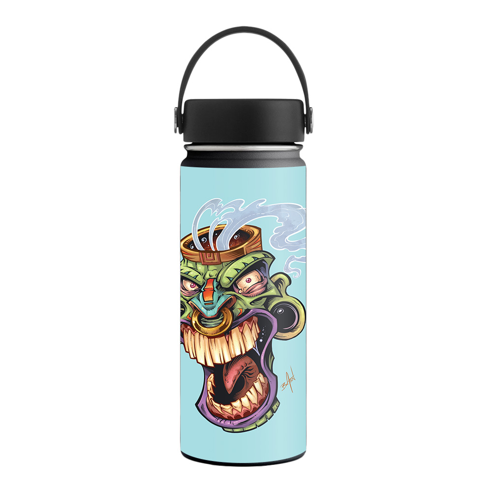 Picture of MightySkins HFWI18-Tiki Head Skin for Hydro Flask 18 oz Wide Mouth - Tiki Head