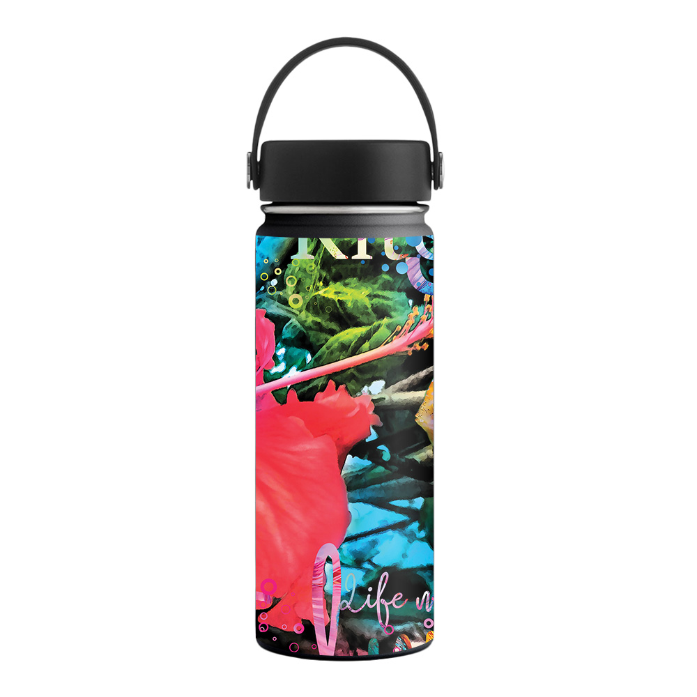 Picture of MightySkins HFWI18-Trippy Ocean Skin for Hydro Flask 18 oz Wide Mouth - Trippy Ocean